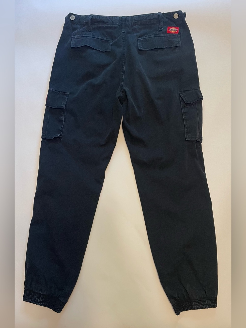 Dickies Black Cargo Jogger Pants Adjustable Waist Size 7/28 - Picture 4 of 9
